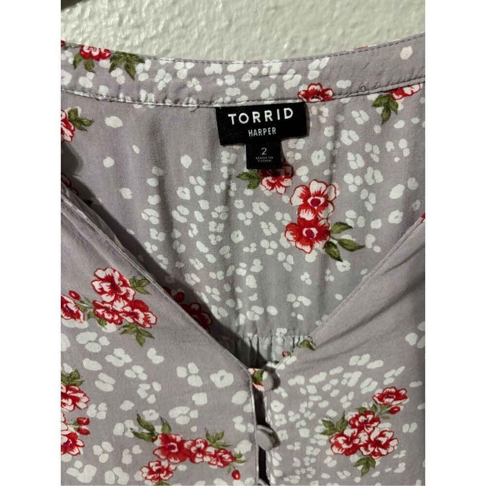 ❤️TORRID Harper Floral Blouse - Picture 4 of 5